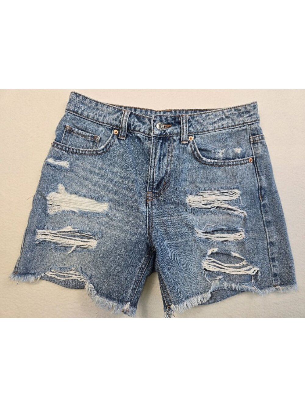 Wild Fable High Rise Distressed Denim Shorts Size 0